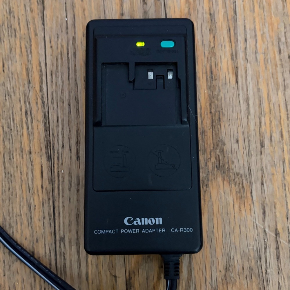 Canon CA-R300A Compact Power Adapter Battery Charger for Camcorder 6V 8.5V Black
